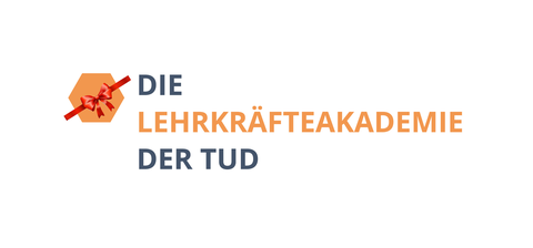 Logo der Lehrkräfteakademie mit roter Schleife