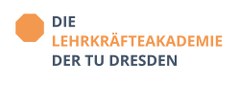 Logo mit dem Text "Die Lehrkräfteakademie der TU Dresden"