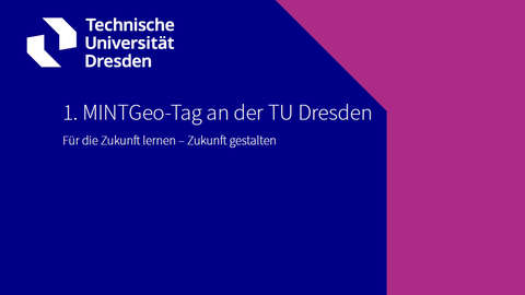 Auf dem Bild ist ein Ausschnitt des Programms zum MINTGeo-Tag zu sehen.