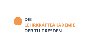 Auf dem Bild sieht man das Logo der Lehrkräfteakademie der TU Dresden