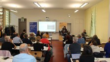 Vorstellung der Angebote der Schulkontaktstelle durch Anne Bruder
