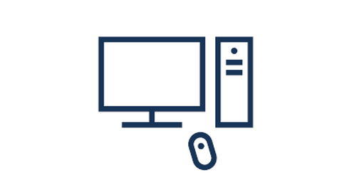 Das Icon zeigt einen Monitor, eine Maus und einen Computer.