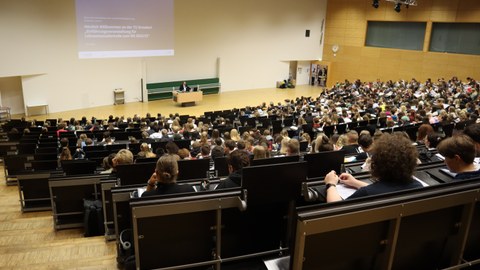 Begräüßungsveranstaltung im Hörsaalzentrum der TU Dresden