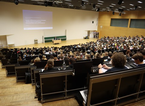 Begräüßungsveranstaltung im Hörsaalzentrum der TU Dresden