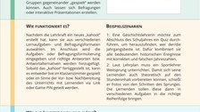 Dokument mit Informationen zu Kahoot!