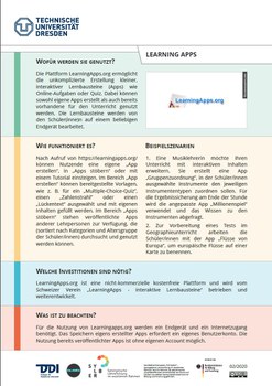 Dokument mit Informationen zu Learning Apps