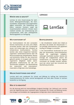 Dokument mit Informationen zu LernSax