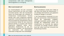 Dokument mit Informationen zu LernSax