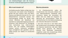 Dokument mit Informationen zum Tablet