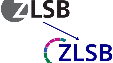 Altes und neues Logo des ZLSB zu sehen