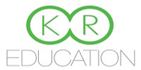 Zwei miteinander verbundene grüne Kreise. Im ersten Kreis steht der Buchstabe K, im zweiten der Buchstabe R.