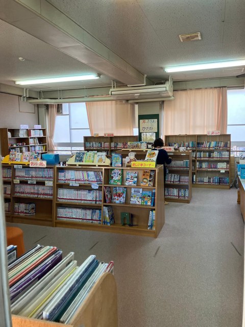 Das Foto zeigt eine japanische Bücherei.