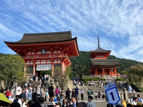 Auf dem Bild ist ein japanischer Tempel zu sehen