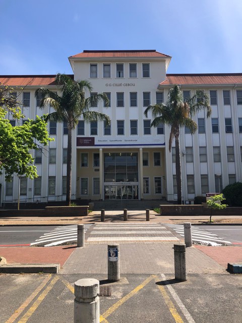 Eingang eines Gebäudes (Stellenbosch University)