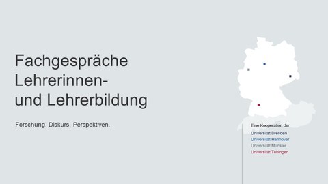 Schrift: Fachgespräche Lehrerinnen- und Lehrerbildung