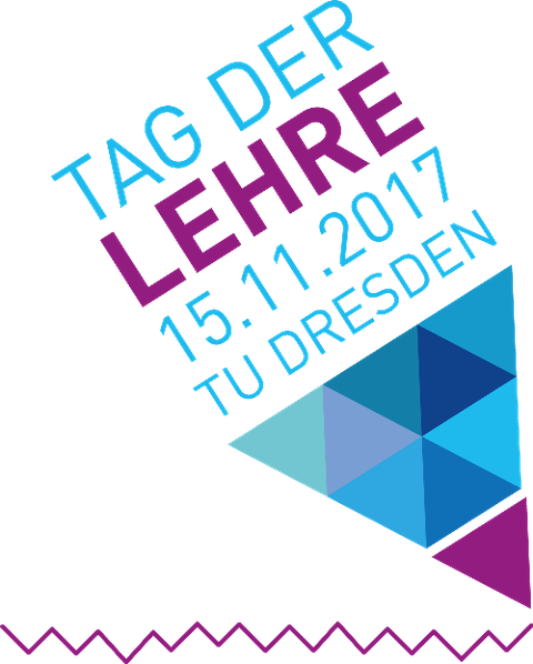 Abbildung mit dem Text "Tag der Lehre 15.11.2017 TU Dresden"