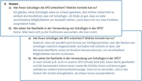 Textkasten: Zitat aus Studierendenbefragung