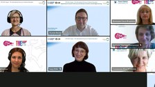 Abbgebildet sind Personen des ZLSB und der KFU in einer Videokonferenz, die im Rahmen der Kazan-Konferenz stattgefunden hat.