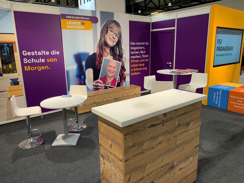Messestand "Lehrerin Sachsen"