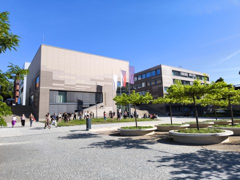 Gebäude der Jan-Evangelista-Purkyně-Universität (UJEP) im böhmischen Ústí nad Labem 