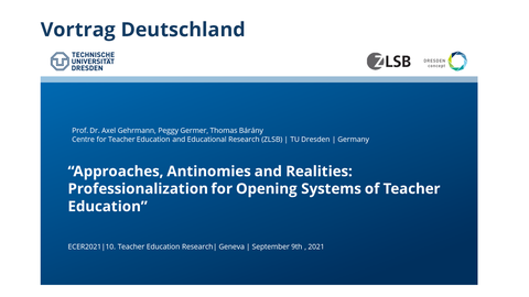 Vortrag von Prof. Dr. Axel Gehrmann, Peggy Germer und Thomas Bárány der TU Dresden / ZLSB