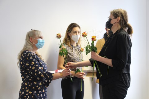 Gruppe B bei der feierlichen Veranschiedung im Programm BQL