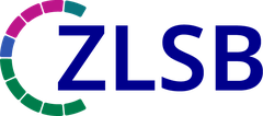 Logo des ZLSB mit einem Element um das Z aus 10 farbigen Elementen