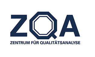 Logo des Zentrum für Qualitätsanalyse. Logo beinhaltet die Abkürzung ZQA