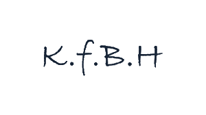 Logo KfbH. Einzelne Buchstaben als Abkürzung für Kompetenzzentrum für Bildungs- und Hochschulforschung